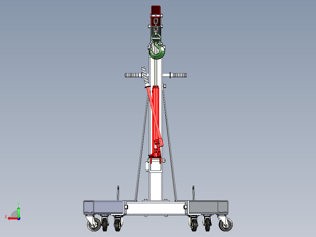 折叠式移动起重机后视图