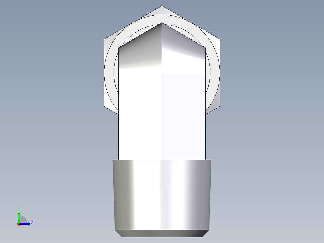 卡套式工业通用硬管接头EO_Male_stud_elbow_WE06LLR71左视图