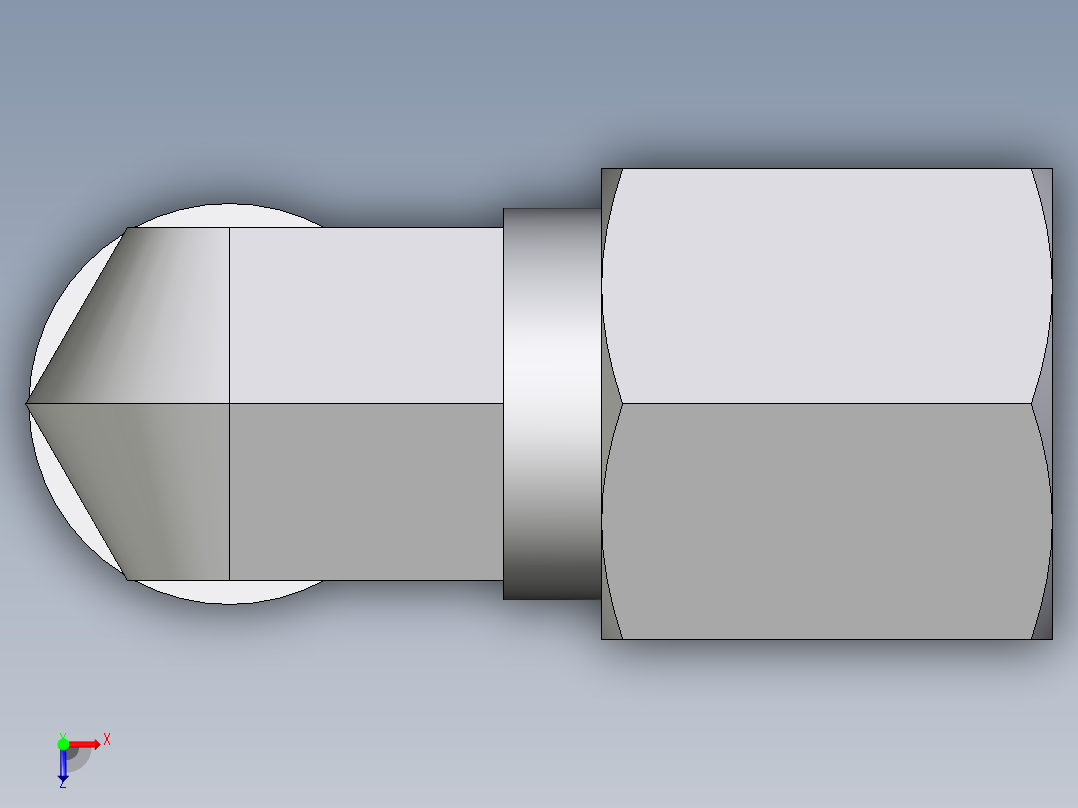 卡套式工业通用硬管接头EO_Male_stud_elbow_WE06LLR71俯视图