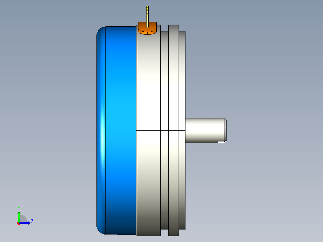 NOVOTECHNIK角度位移传感器P-6500 系列左视图
