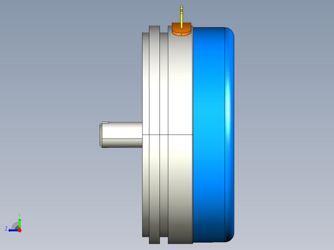 NOVOTECHNIK角度位移传感器P-6500 系列右视图