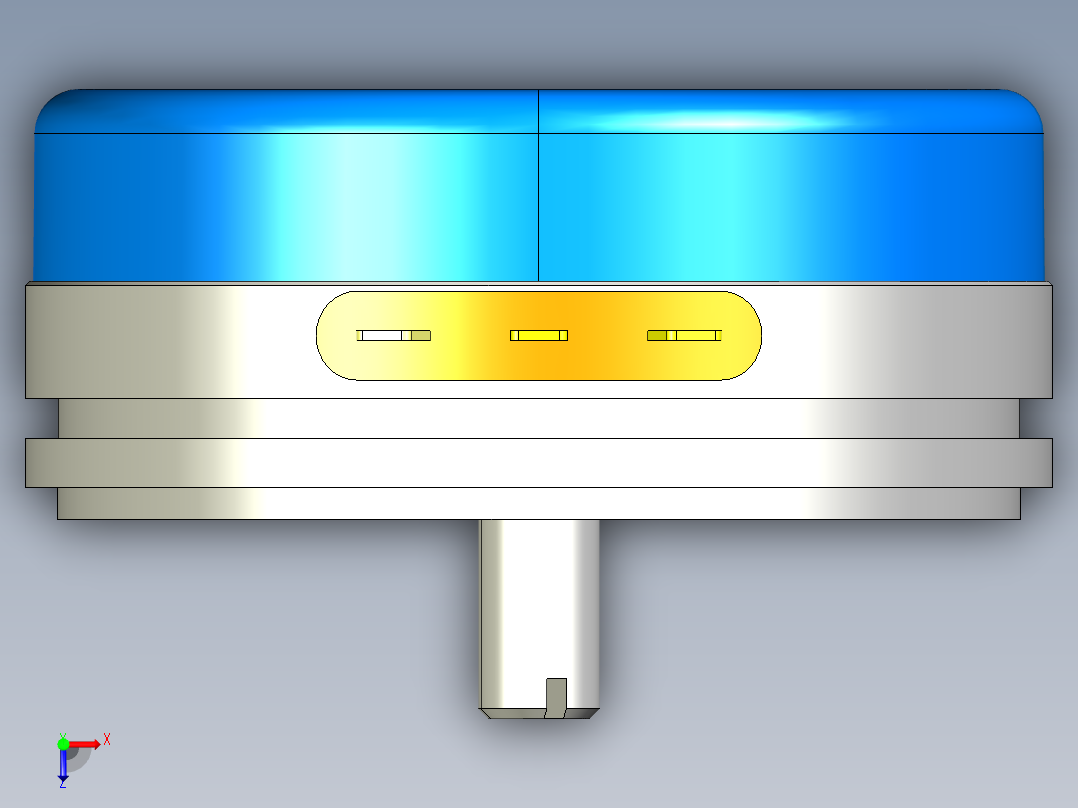 NOVOTECHNIK角度位移传感器P-6500 系列俯视图