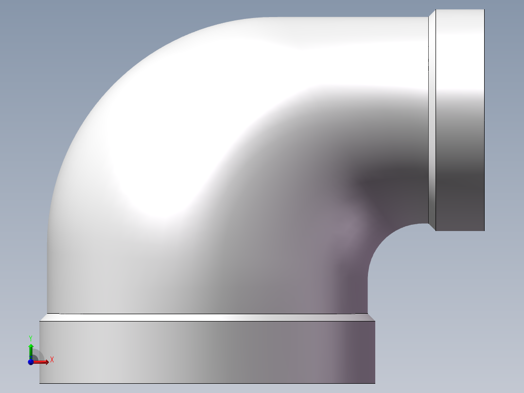 弯头-异径内丝 DN32-DN20前视图