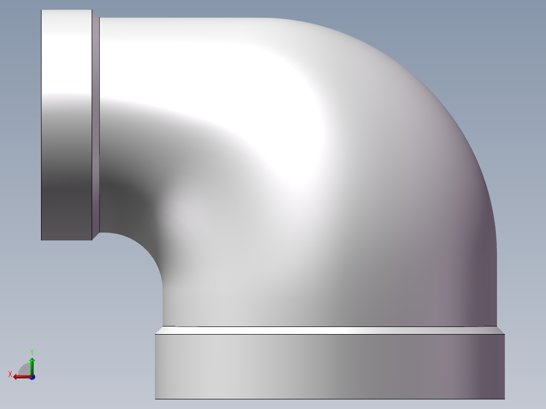 弯头-异径内丝 DN32-DN20后视图