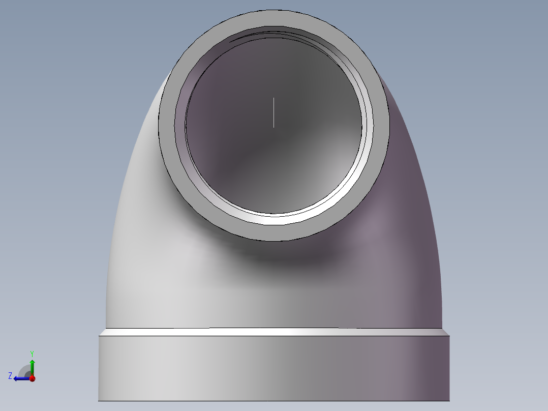 弯头-异径内丝 DN32-DN20右视图