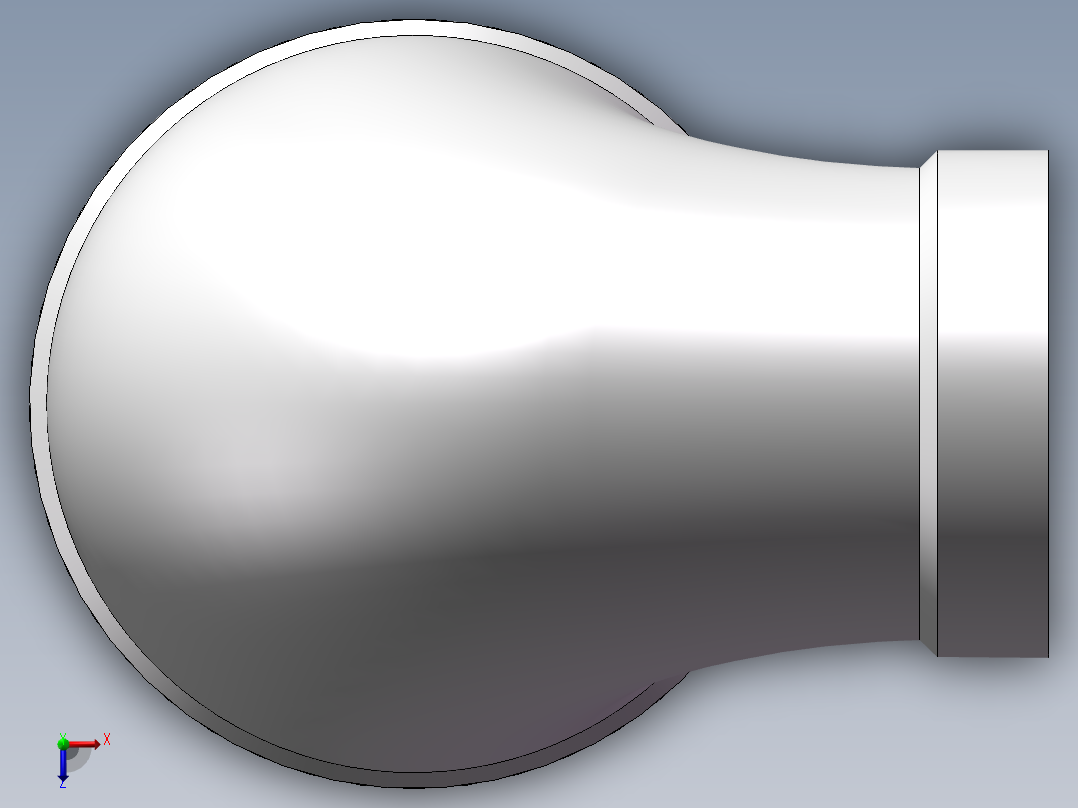 弯头-异径内丝 DN32-DN20俯视图