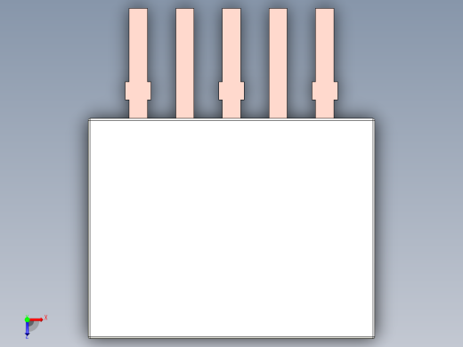 7段显示屏，LED，通孔组件，7毫米字符俯视缩略图