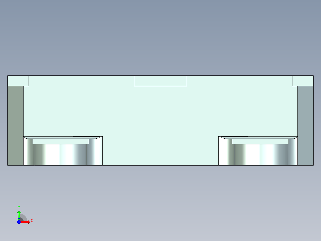 发动机模型前视图