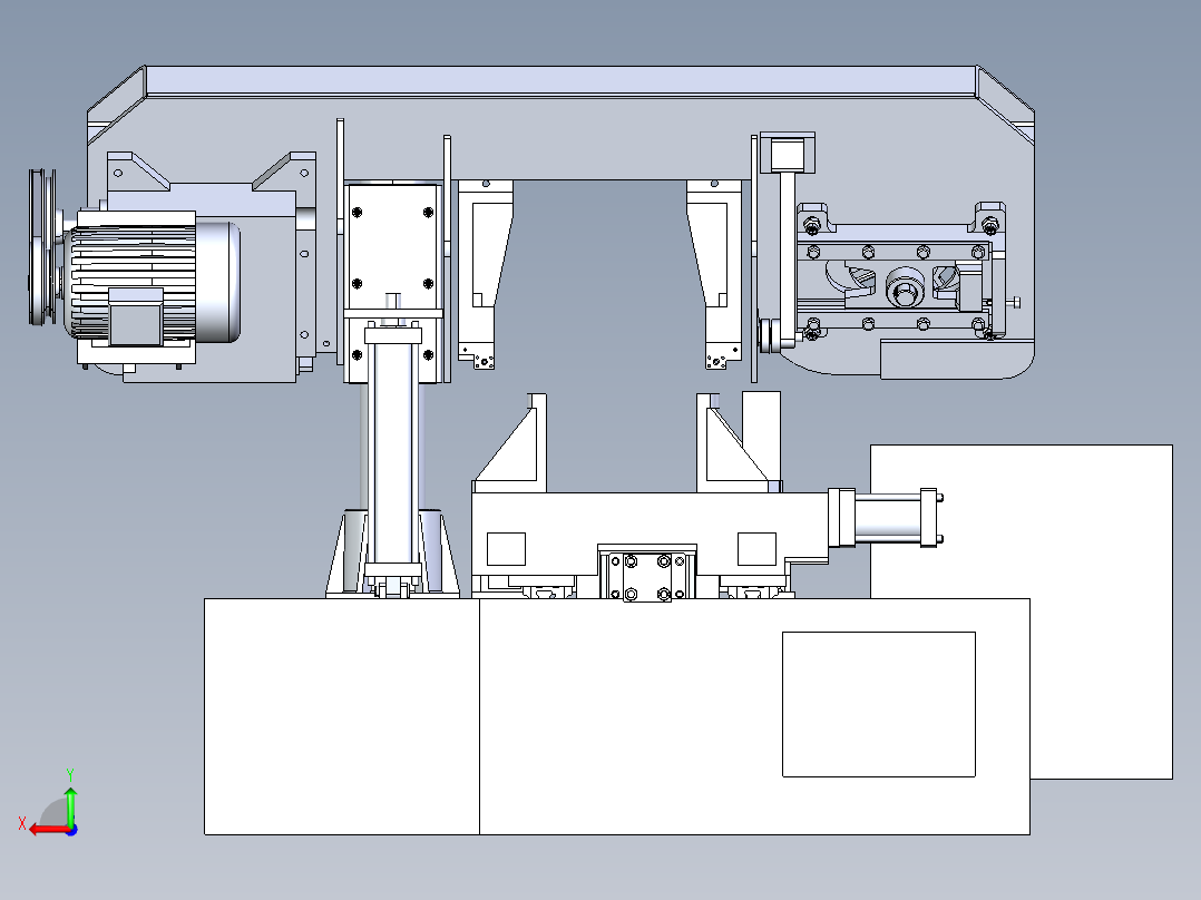 70 4230锯床模型后视图