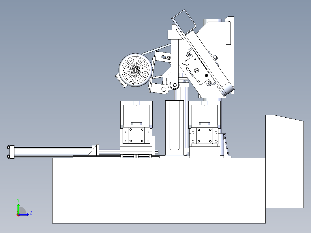 70 4230锯床模型左视图