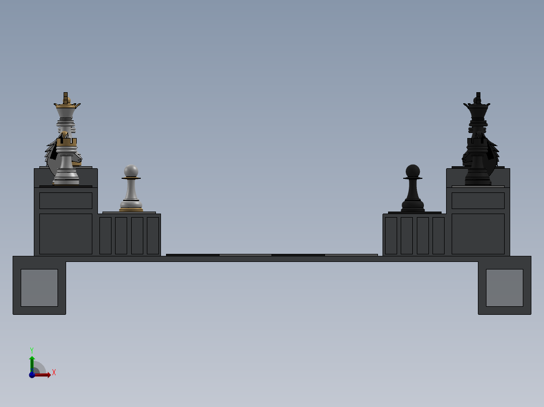 国际象棋-优雅的设计前视图