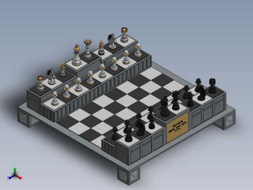 国际象棋-优雅的设计正等轴测缩略图