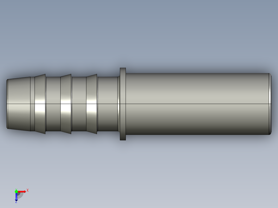 软管与硬管连接用工业通用接头0122_12_10俯视图