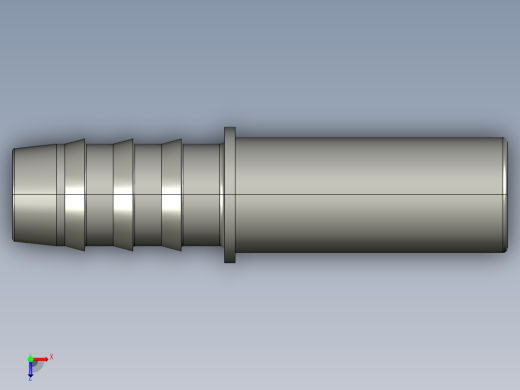 软管与硬管连接用工业通用接头0122_12_10俯视缩略图