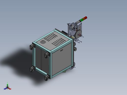高温测试包装机（属贴片元件高温测试之后用到的设备）正等轴测缩略图