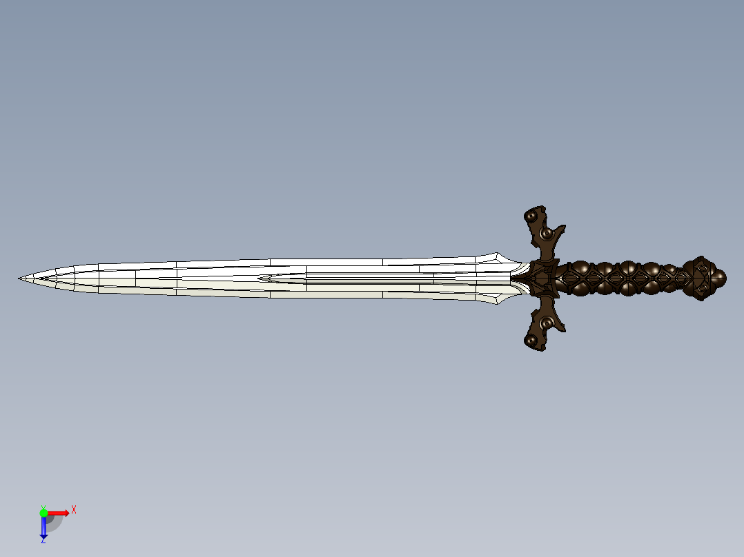 剑、宝剑(157)俯视图