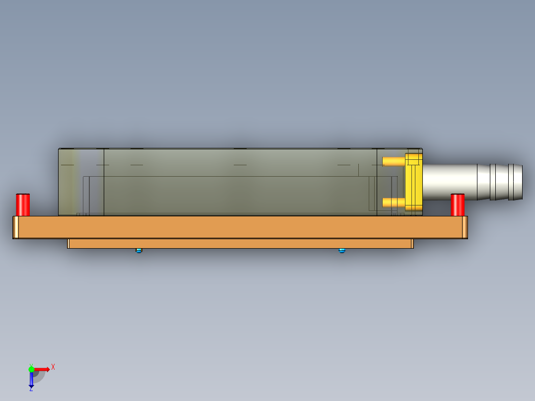 PG1-A-CNC2笔记本CNC工装夹具三维模型内腔减肉-210508-皮革版俯视图