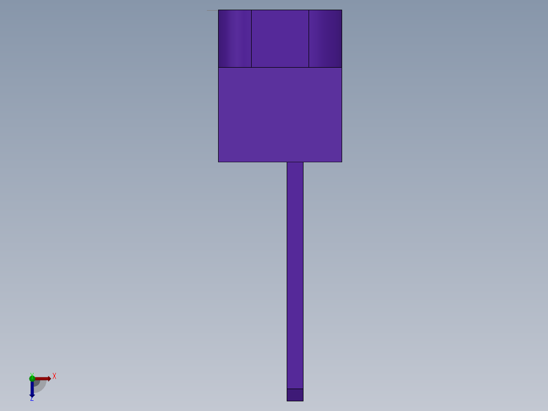 OP50-安全门锁插销~HS9Z-A55~和泉-WCQ俯视图