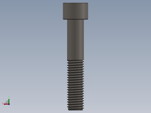 Screw_DIN_912_M12x65_A2.SLDPRT公制内六角螺钉后视缩略图