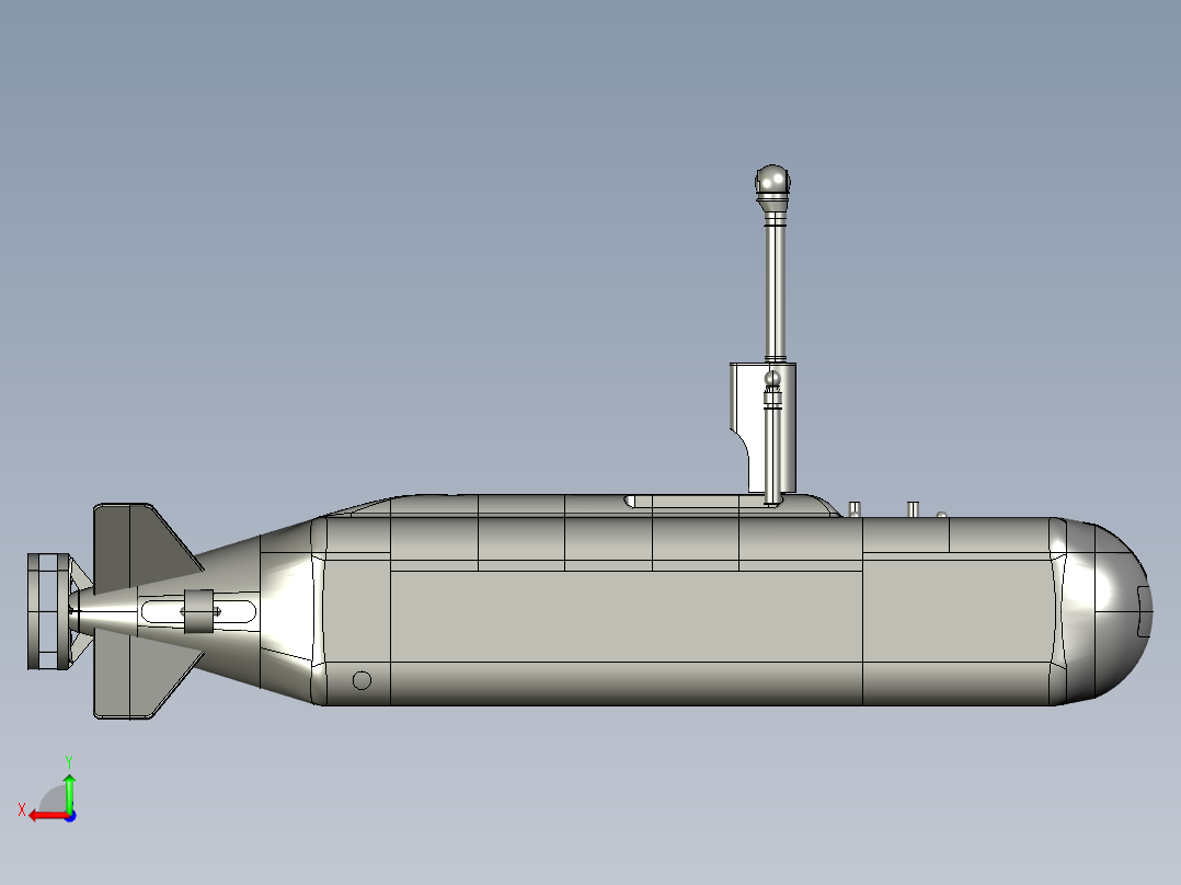 A0002568-波音的XLUUV，无人潜艇水下潜航器后视图