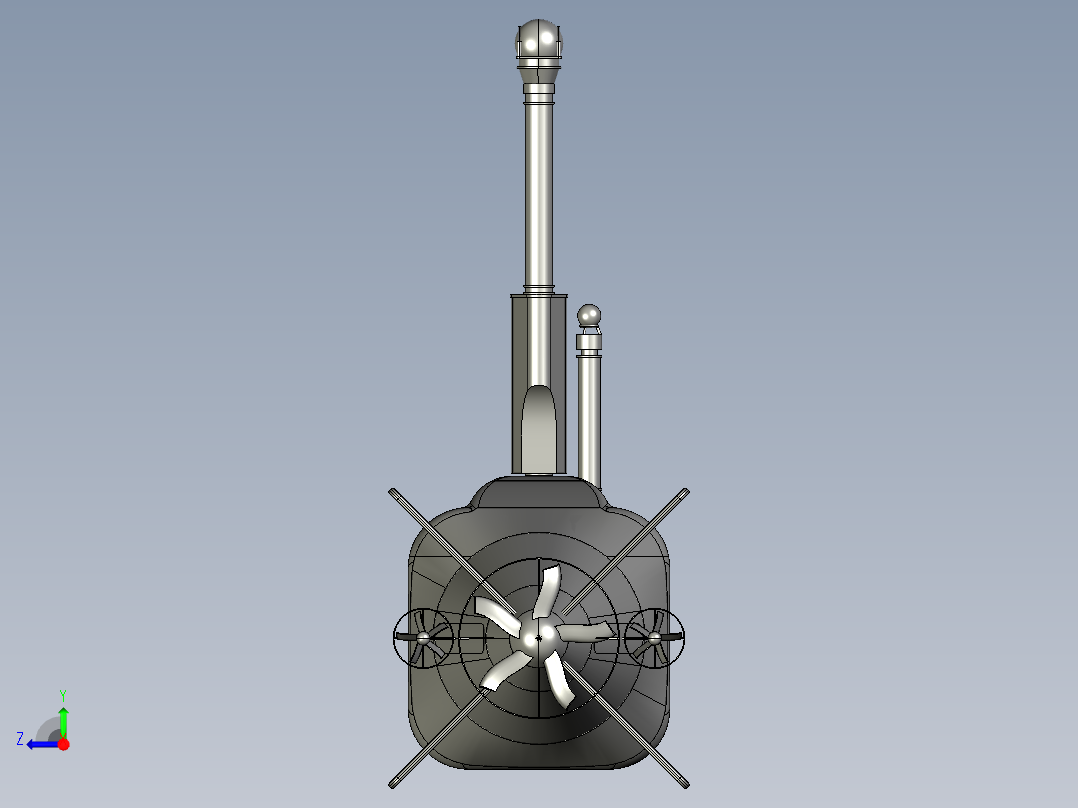A0002568-波音的XLUUV，无人潜艇水下潜航器右视图
