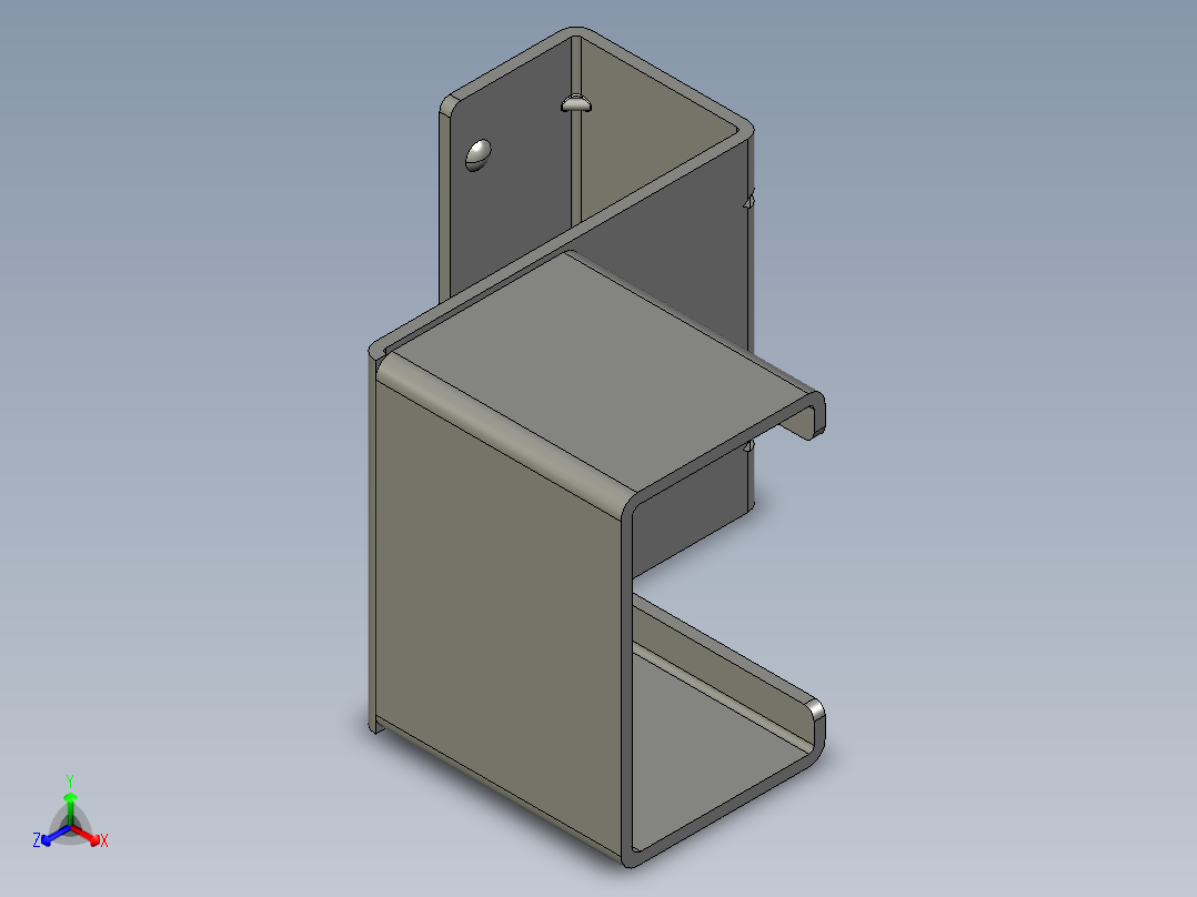 流利条定位器60B-低接头1正等轴测图