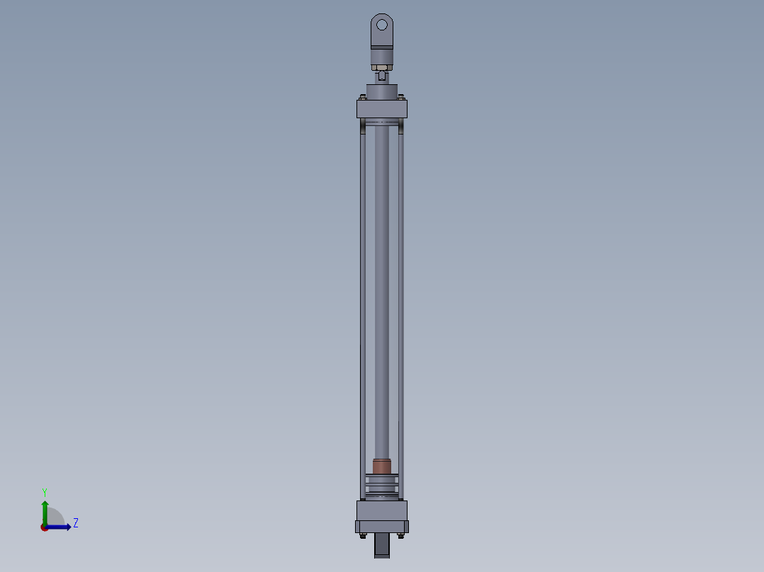 拉杆气缸-40x16x400-5-mm-1.snapshot.1左视图