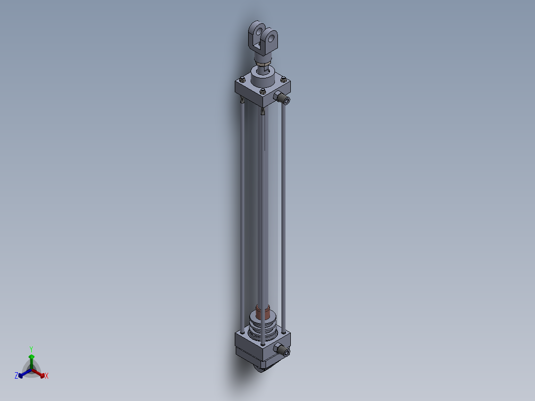 拉杆气缸-40x16x400-5-mm-1.snapshot.1正等轴测图