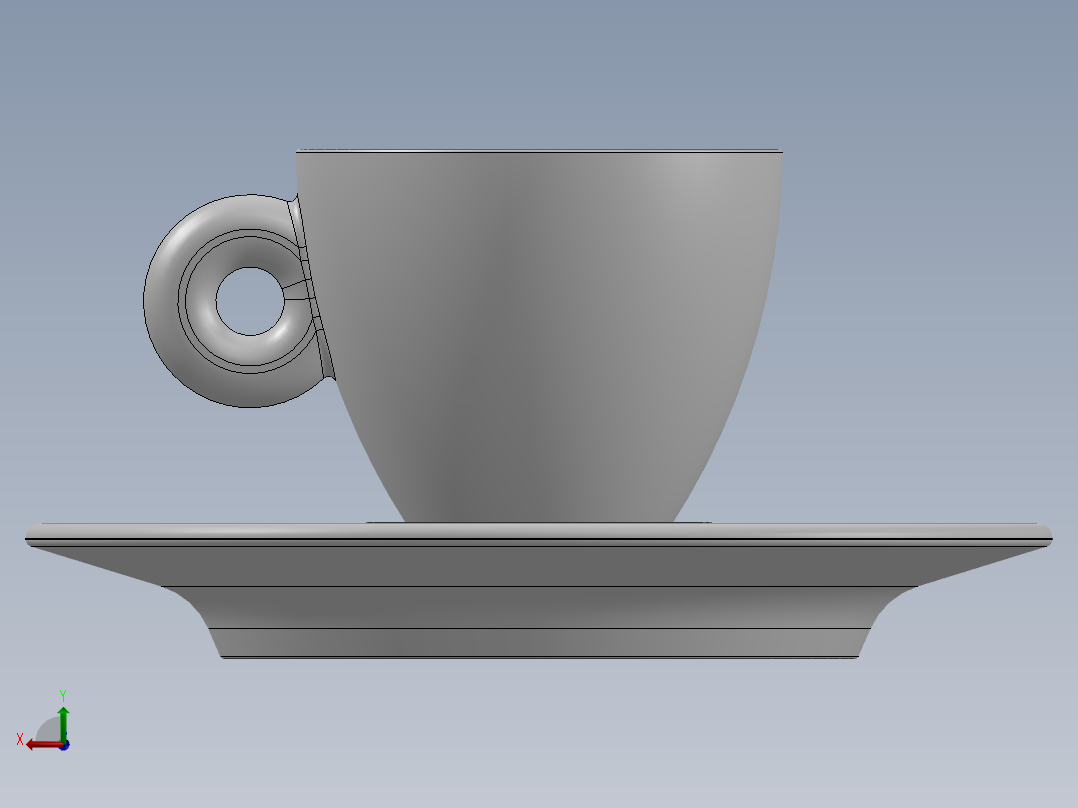 A2004945-Illy 咖啡杯后视图