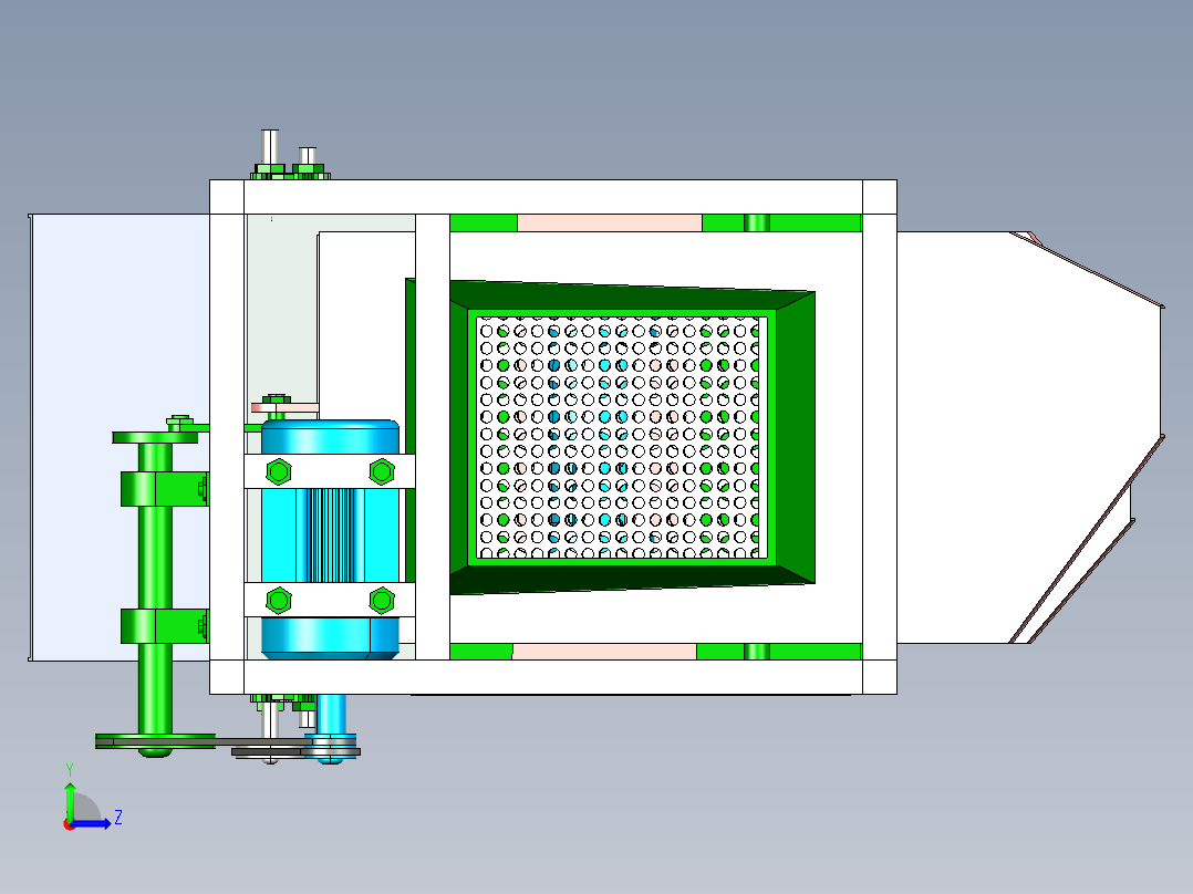 蚕豆去壳机左视图