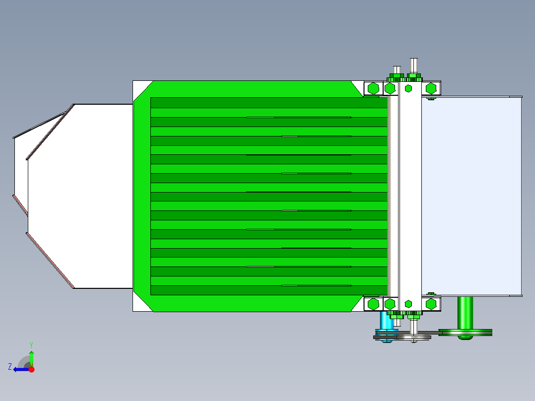 蚕豆去壳机右视图