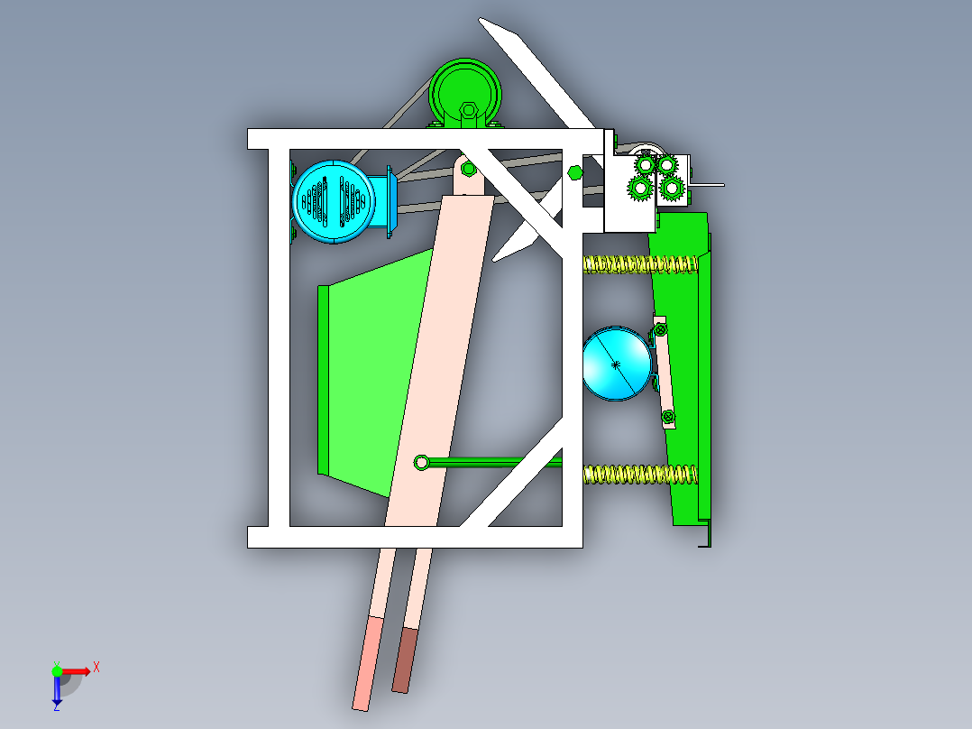 蚕豆去壳机俯视图