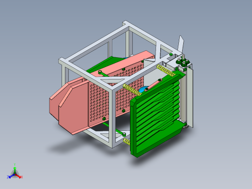 蚕豆去壳机正等轴测缩略图
