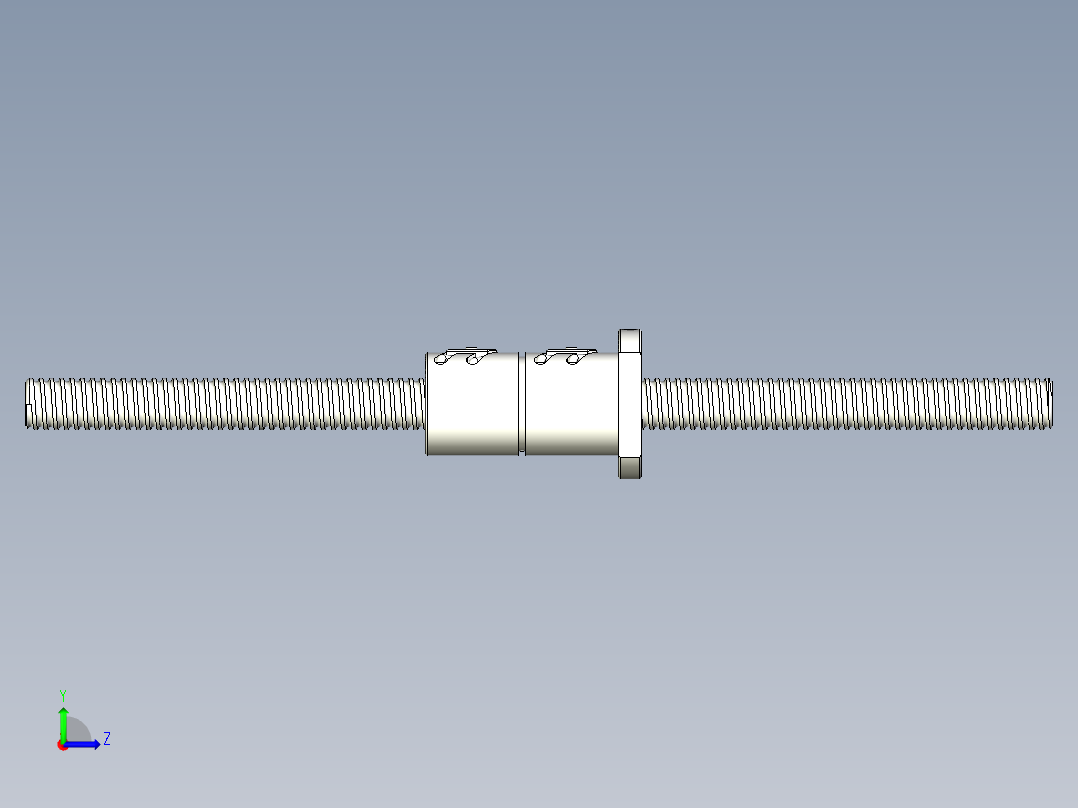 DFT滚珠丝杆左视图