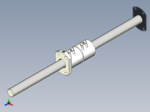 DFT滚珠丝杆正等轴测缩略图