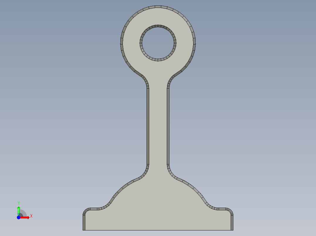 支撑脚30前视图