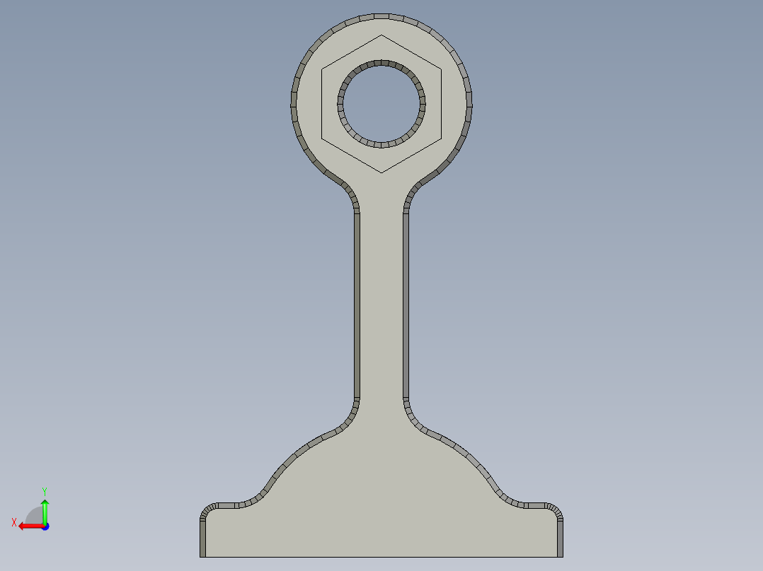 支撑脚30后视图