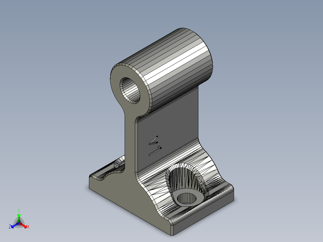 支撑脚30正等轴测图