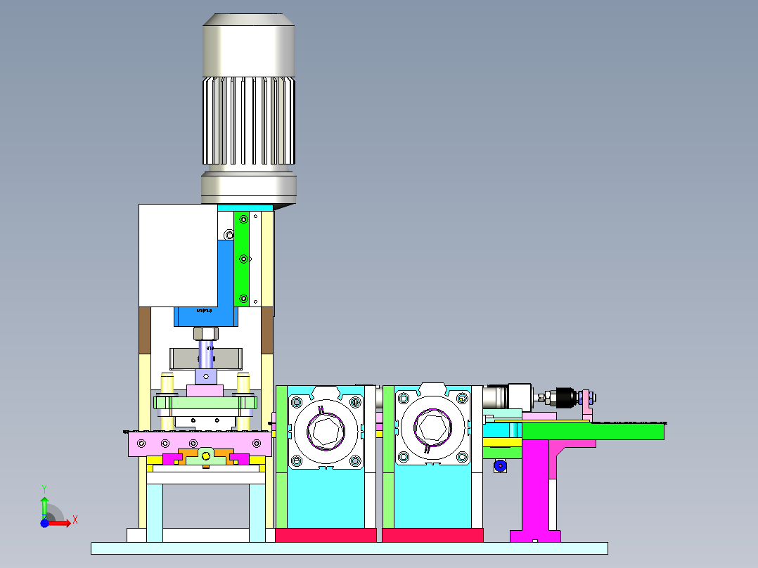 BT-320 烘焙饼干胚自动压切机前视图