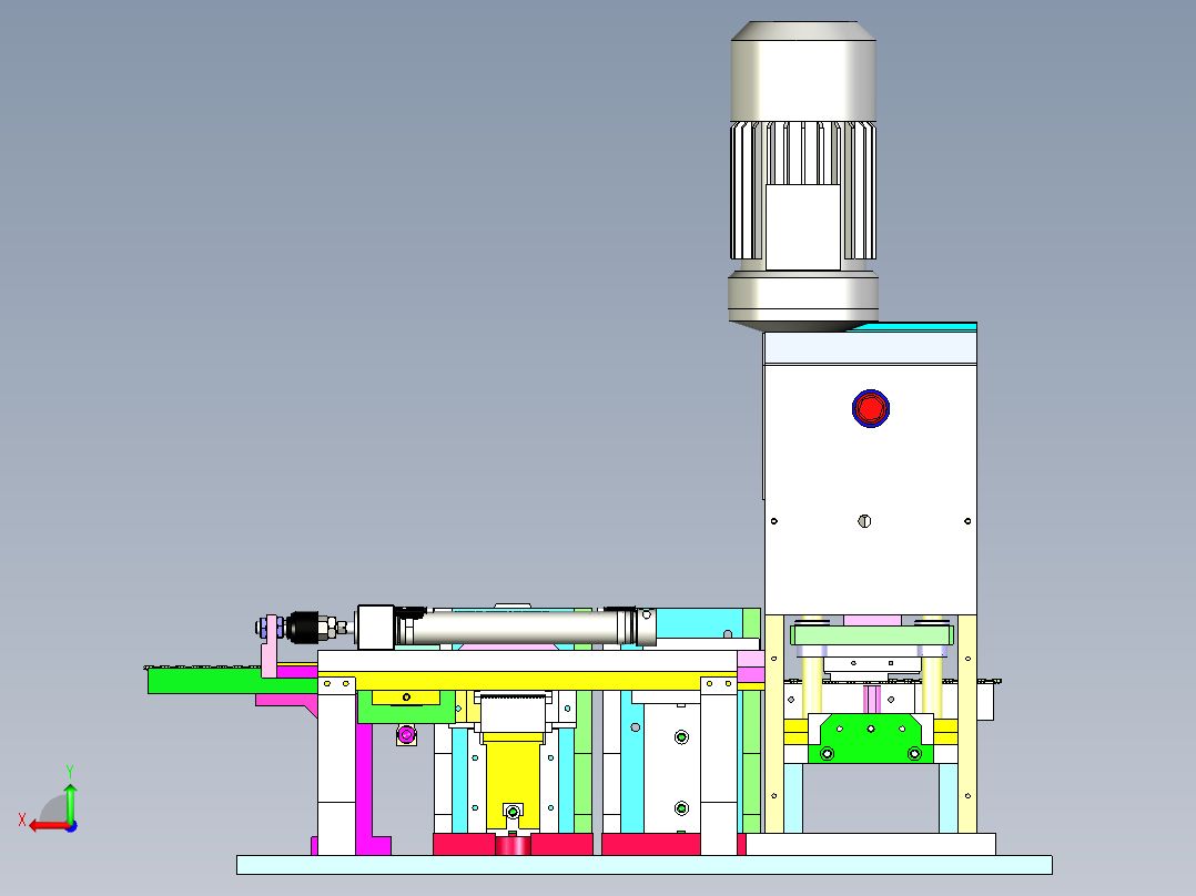 BT-320 烘焙饼干胚自动压切机后视图