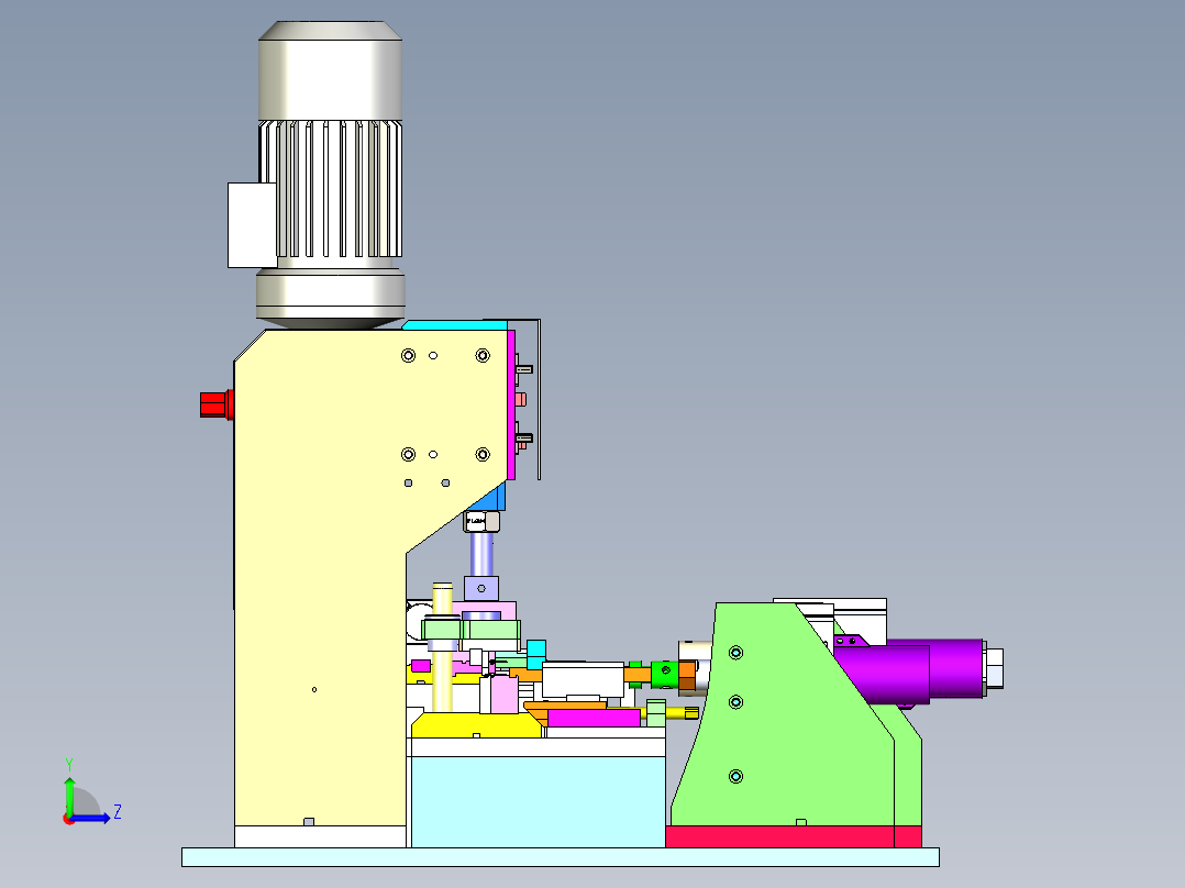 BT-320 烘焙饼干胚自动压切机左视图