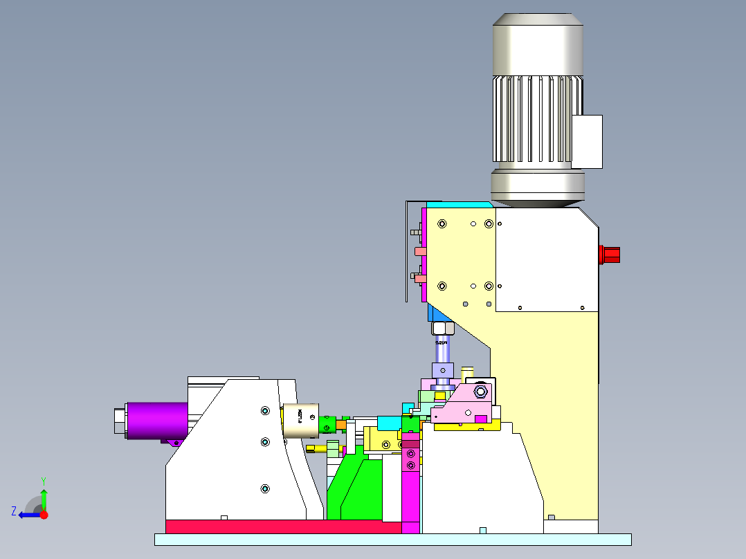 BT-320 烘焙饼干胚自动压切机右视图