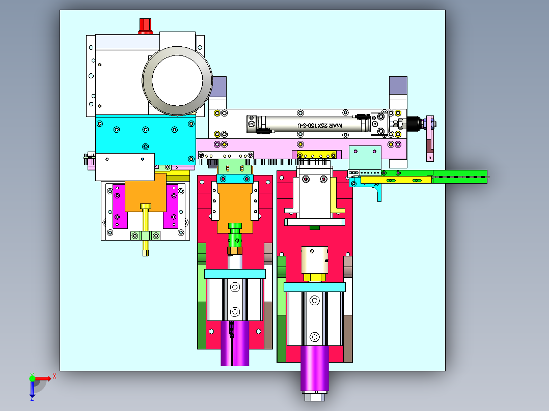BT-320 烘焙饼干胚自动压切机俯视图