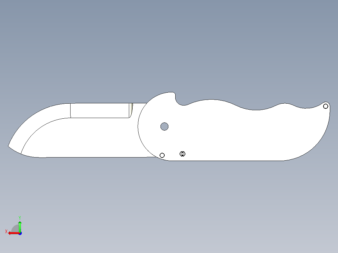 轴锁结构后视图