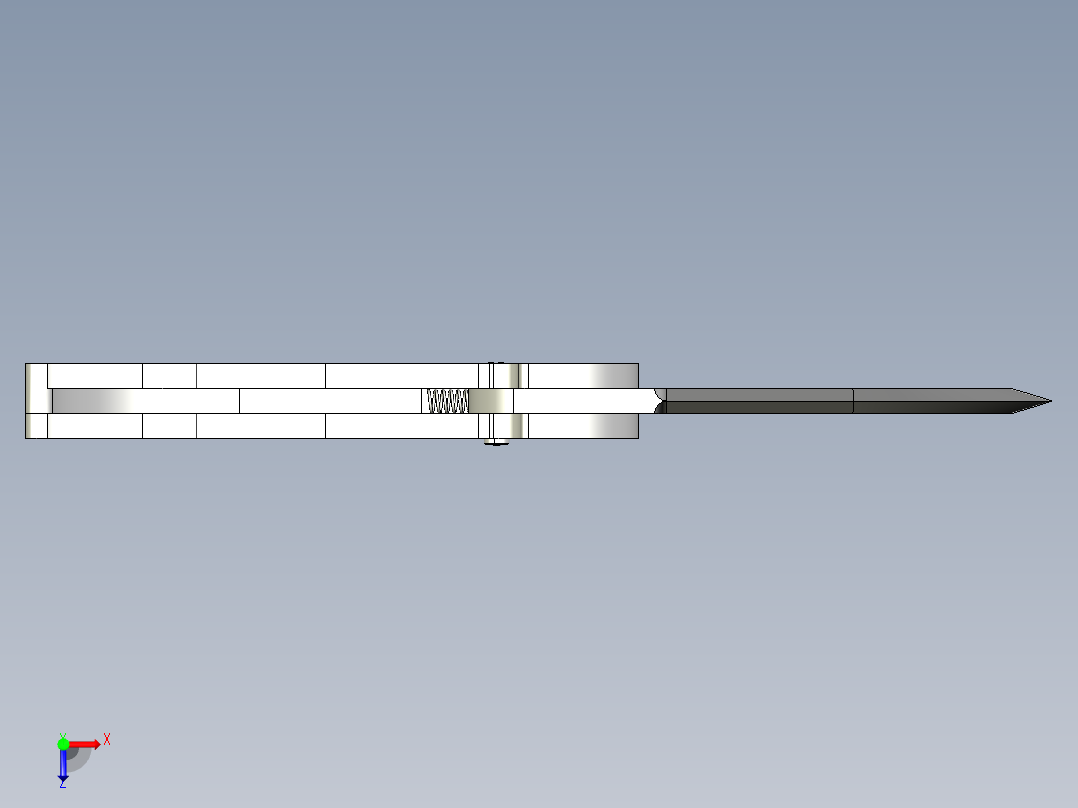 轴锁结构俯视图