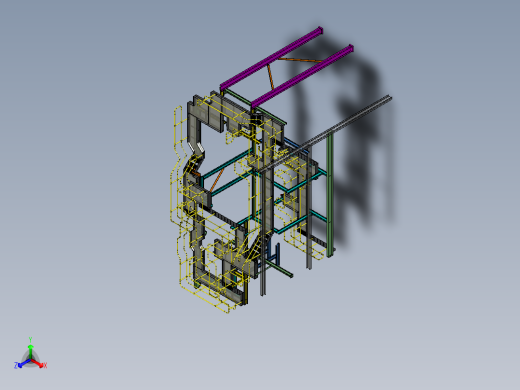 食品厂多层平台3D数模图纸+STP+x_t格式