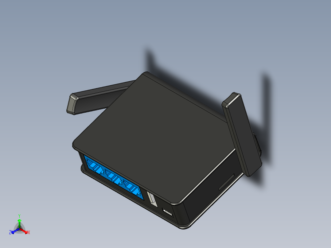 GL Ar750 Wi-Fi路由器11正等轴测图