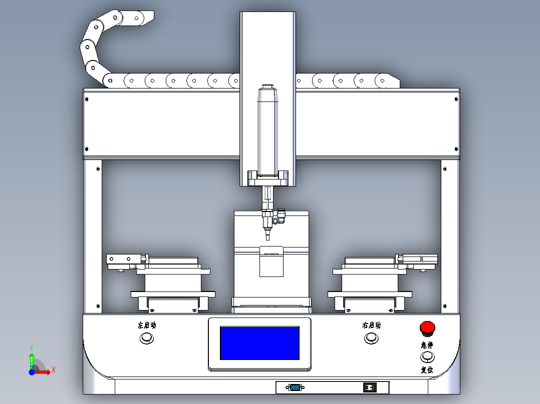 自动锁螺丝机前视图