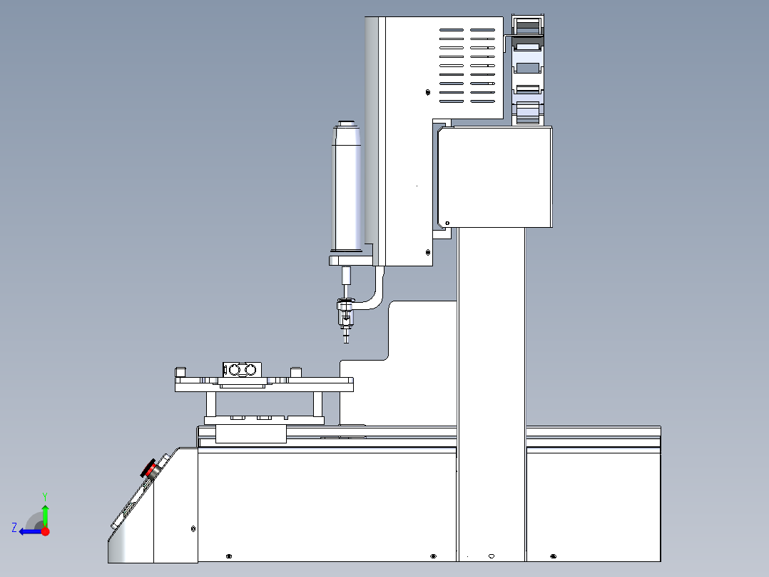 自动锁螺丝机右视图