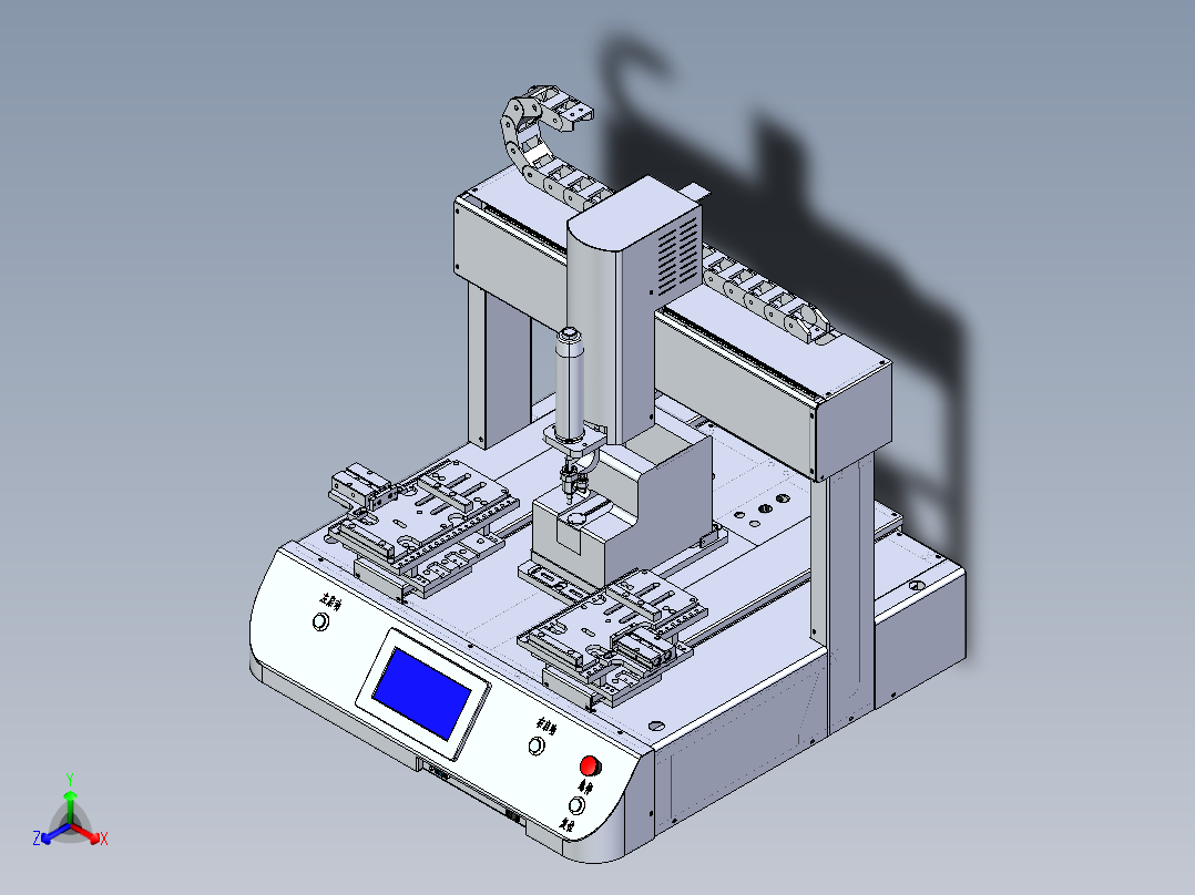 自动锁螺丝机正等轴测图